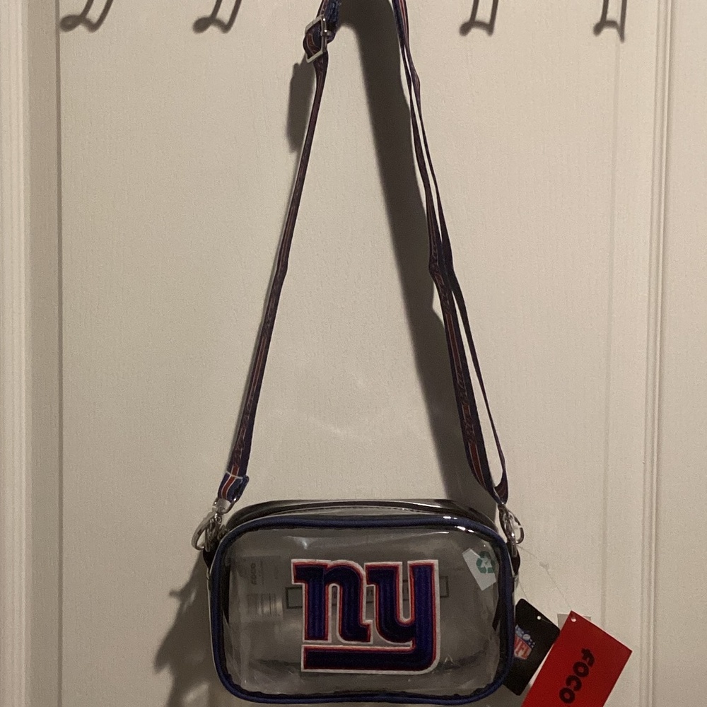 NWT New York Giants Clear Stadium/Arena/Messenger/Crossbody Bag